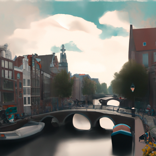 תמונה של התעלות באמסטרדם
