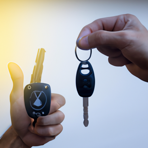 לקוח מרוצה אוחז במפתחות רכבו, המסמל את השקט הנפשי שמעניקה פוליסת ביטוח רכב לחודשיים שנבחרה היטב.