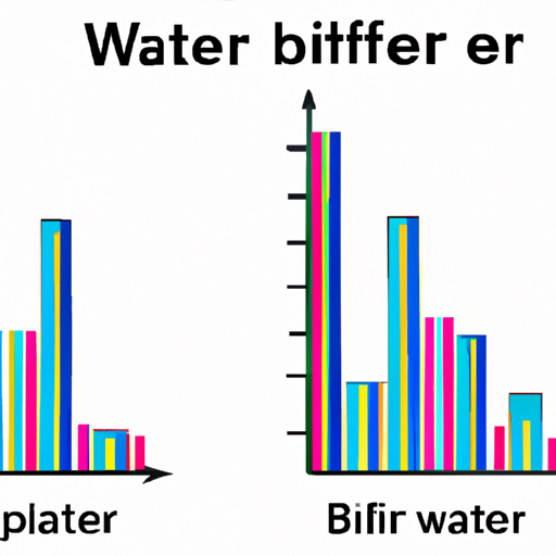 תרשים השוואה המראה עלייה פתאומית בחשבון המים