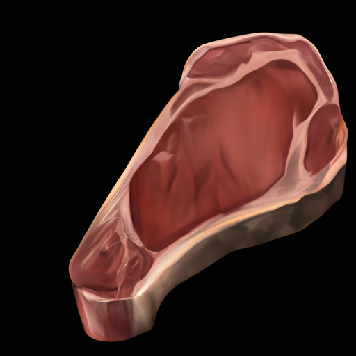 תמונה ברזולוציה גבוהה של סטייק T-bone המציג את העצם המובהקת שלו בצורת T.